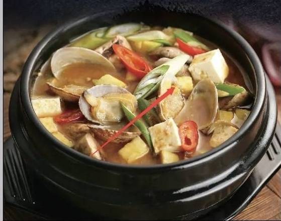 Korean Soybean Paste Stew & Rice (石锅大酱汤配米饭)